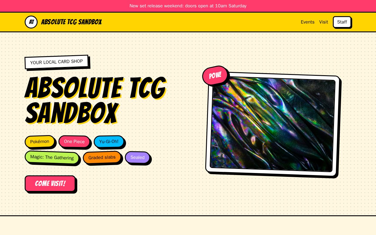 Comic Pop storefront theme